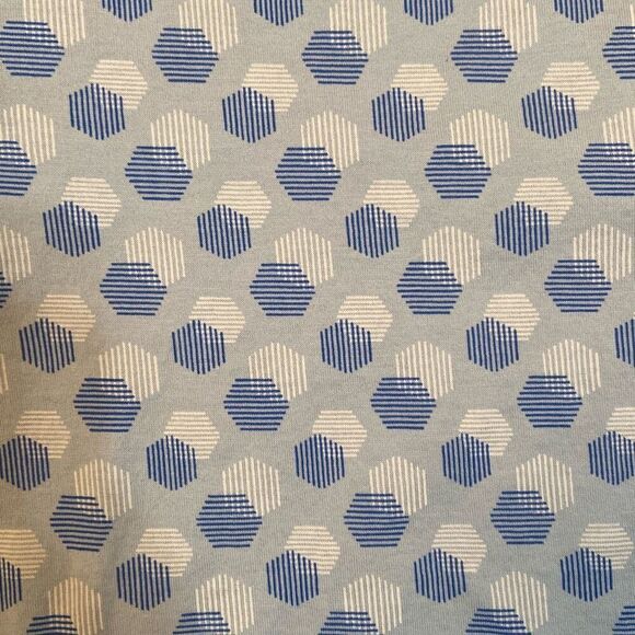 Jos A Bank Short Sleeve Traveler Polo Blue Geometric Design Men Size Medium - Picture 4 of 8